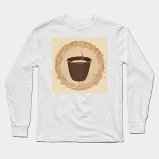 The coffee drinker logo Long Sleeve T-Shirt